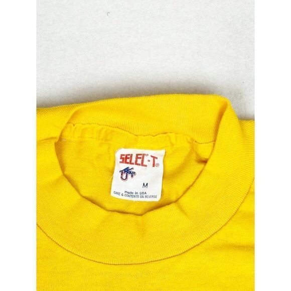 Vintage Gulf Shores Alabama T-Shirt Party Naked Yellow Medium Single Stitch - Picture 4 of 8